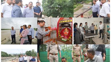 Inspection: जिलाधिकारी कर्मेंद्र सिंह ने चंडी देवी मंदिर पर की पूजा अर्चना, भूस्खलन संभावित क्षेत्र के साथ ही अनेक स्थानों का किया निरीक्षण