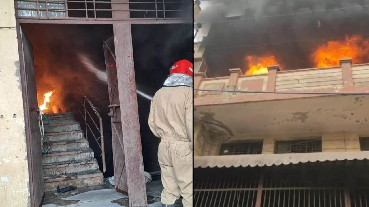 Terrible fire in Delhi: लाखों के फर्नीचर जलकर हुए राख, 44 लोगों को सुरक्षित निकाला गया Terrible fire in Delhi: लाखों के फर्नीचर जलकर हुए राख, 44 लोगों को सुरक्षित निकाला गया