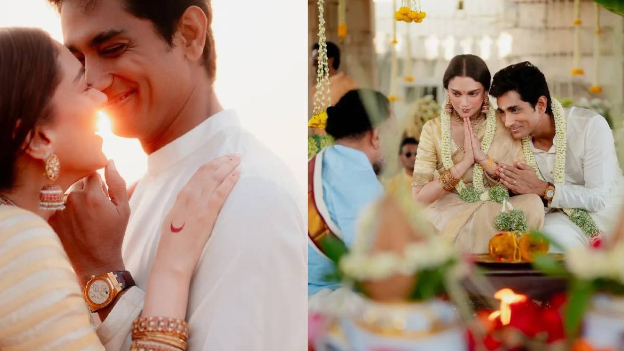 “Aditi Rao Hydari और Siddharth ने की शादी, सोशल मीडिया पर साझा की खूबसूरत तस्वीरें”