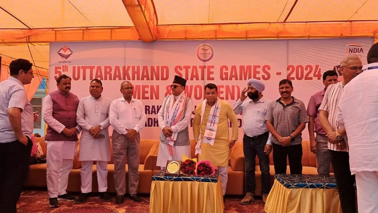 Rudrapur: मनोज सरकार खेल स्टेडियम में पांचवे राज्य खेलों का शुभारंभ, खिलाड़ियों की धूम