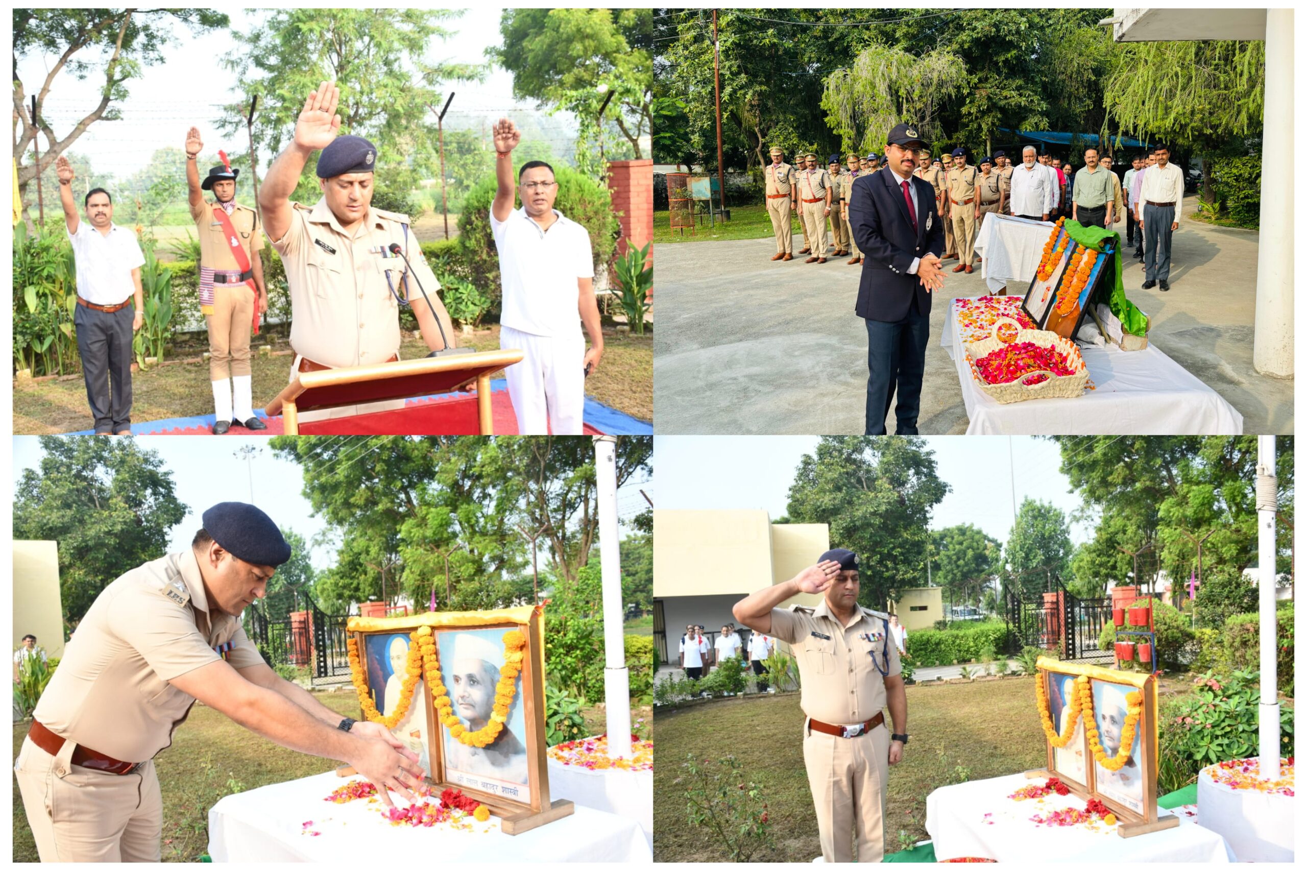 Haridwar: दो महापुरुषों की जयंती पर एसएसपी द्वारा की गई पुष्पांजलि अर्पित