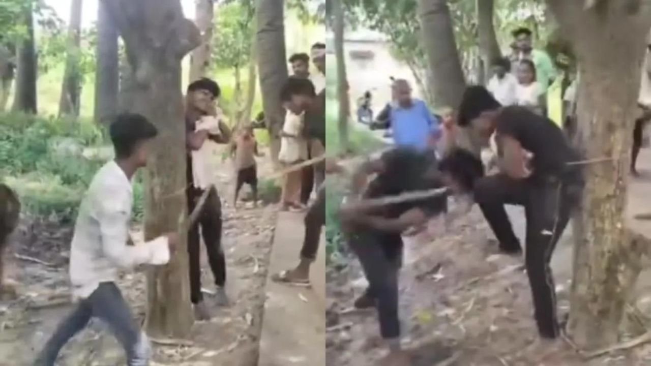 Bihar: मोबाइल चोरी के आरोप में युवक को पेड़ से बांधकर पीटने की घटना