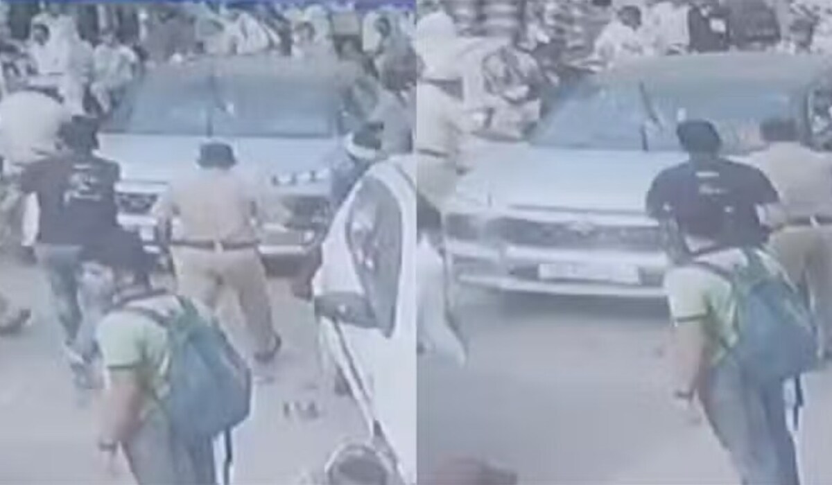 Haryana crime: युवक ने पुलिसकर्मी को कार से रौंदा, बोनट पर 100 मीटर तक घसीटा