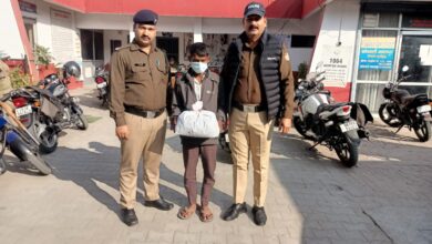 Haridwar: 2 किलो 426 ग्राम अवैध मादक पदार्थ गांजा के साथ एक नशा तस्कर गिरफ्तार