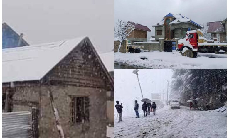 Weather update: अचानक मौसम ने बदली करवट, पहाड़ में बर्फबारी