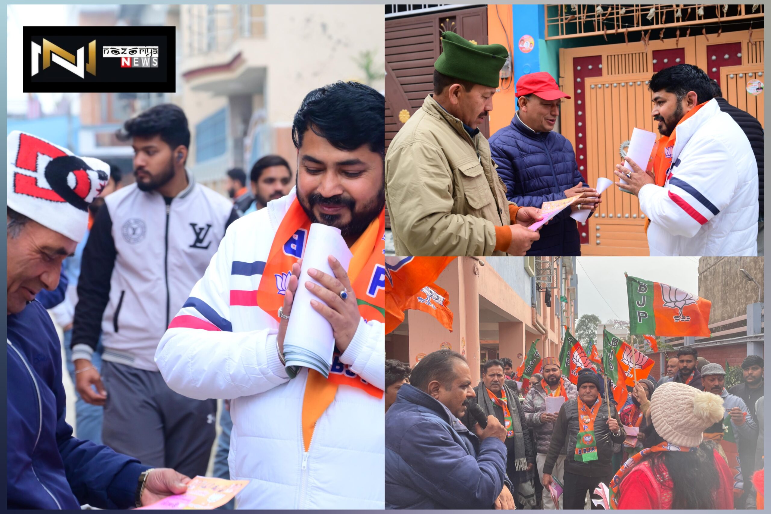 Roorkee: ढंडेरा नगर पंचायत से भाजपा प्रत्याशी रविराणा ने घर-घर जाकर मांगे वोट