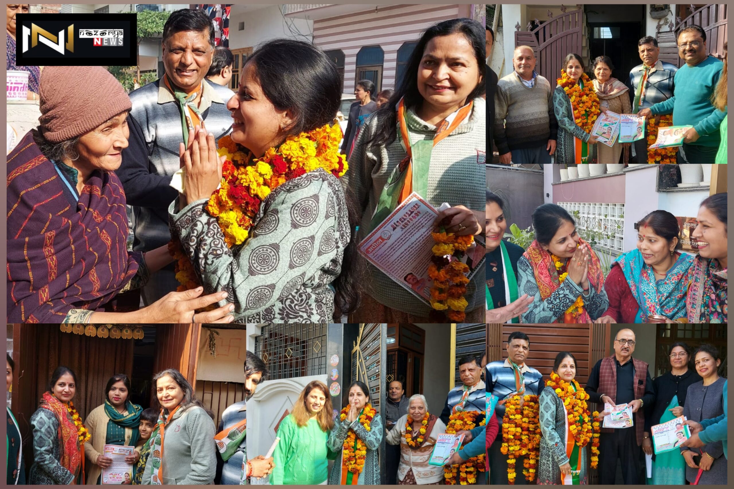 Roorkee: कांग्रेस मेयर प्रत्याशी पूजा गुप्ता ने सैकड़ो समर्थको के साथ किया जनसंपर्क, मांगे वोट