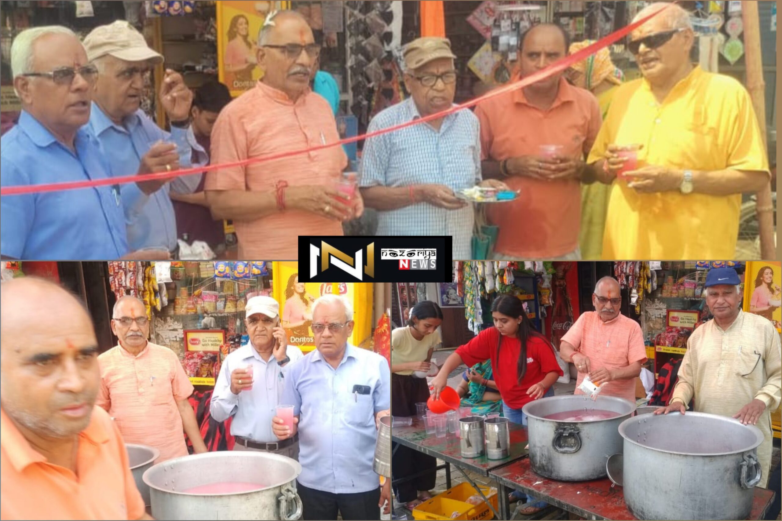 Roorkee: निर्जला एकादशी पर प्रज्ञा मंडल सुभाष नगर द्वारा किया गया ठंडे मीठे गुलाब जल का वितरण