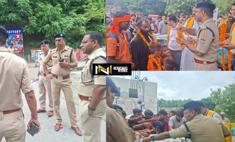 Uttarakhand: कांवड़ियों के लिए समर्पित, खाकी में इंसान, माला पहनाकर एसएसपी  ने शिव भक्त कांवड़ियों का किया स्वागत, वितरित किया प्रसाद