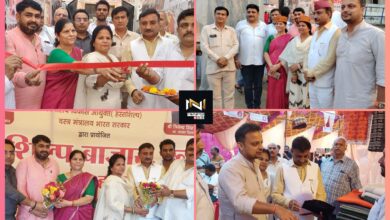 Roorkee: नेहरू स्टेडियम में आयोजित गांधी शिल्प बाजार सह प्रदर्शनी का  मेयर ने किया उद्घाटन