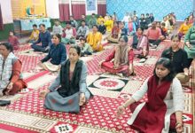 Roorkee: आनन्द स्वरूप आर्य सरस्वती विद्या मन्दिर में निःशुल्क योग शिविर का आयोजन
