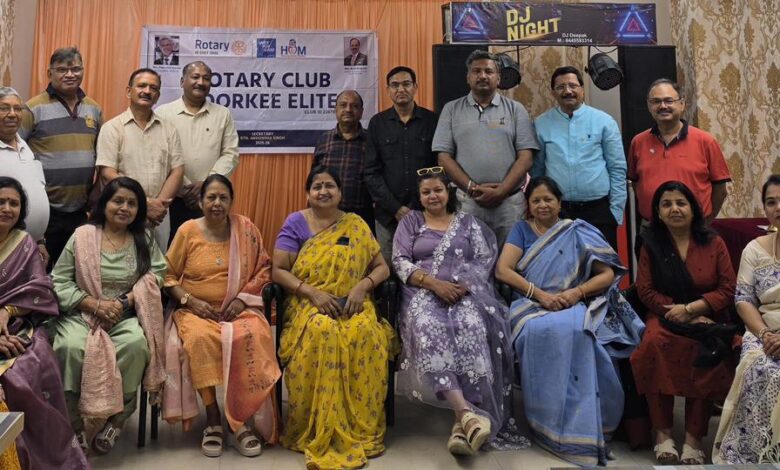 Roorkee: रोटरी क्लब रुड़की एलीट ने मनाई पहली चार्टर वर्षगांठ, सेवा कार्यों का लिया संकल्प